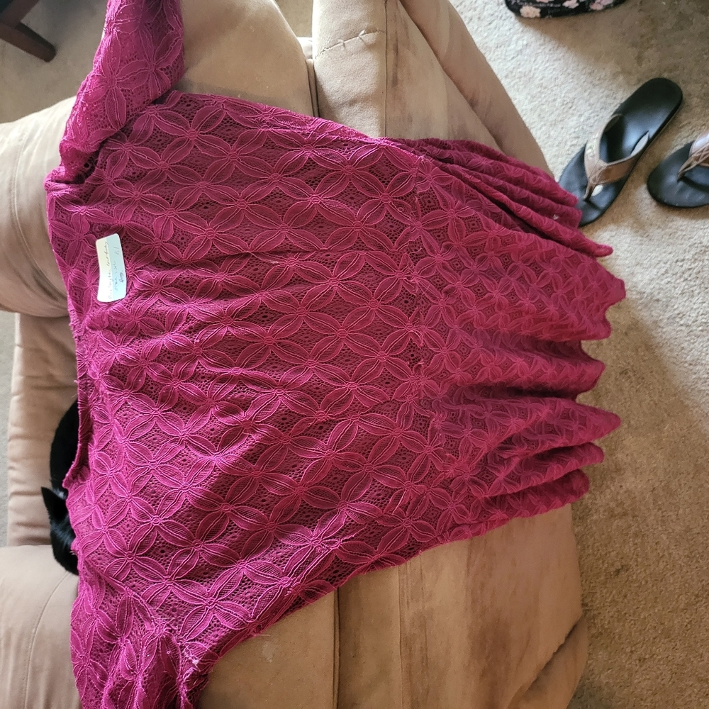 Magenta lace dress XL